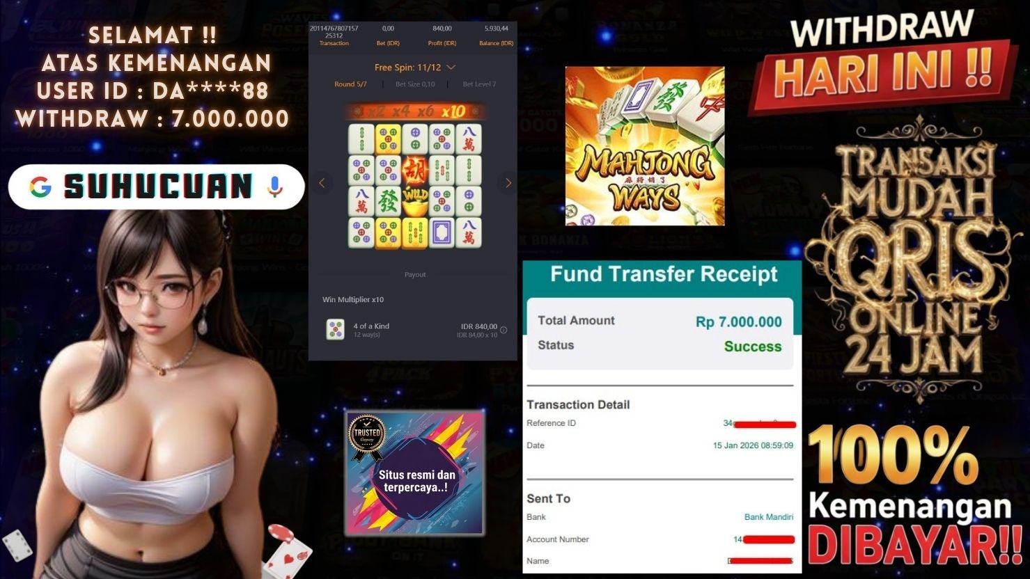 SUHUCUAN JACKPOT SLOT MAHJONG WAYS